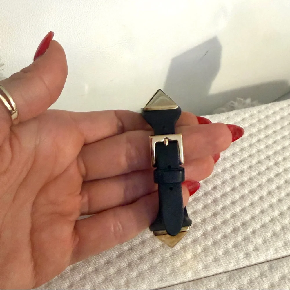 authentic Valentino leather Va Va Voom rocketed   Bracelet - Picture 9 of 9